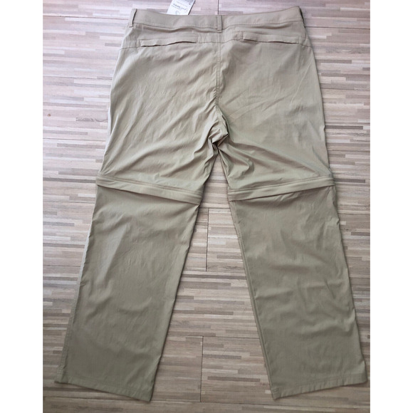 Guide Series Women's Trailhead Convertible Nylon Pants, Feather Gray/ Tan, Sz 18 - Picture 2 of 9